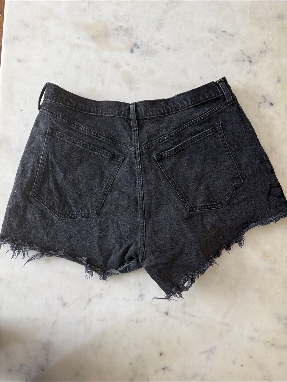 A&F Curve Love Denim Shorts - the 90s Relaxed Cutoff Shorts High Rise - Picture 2 of 2